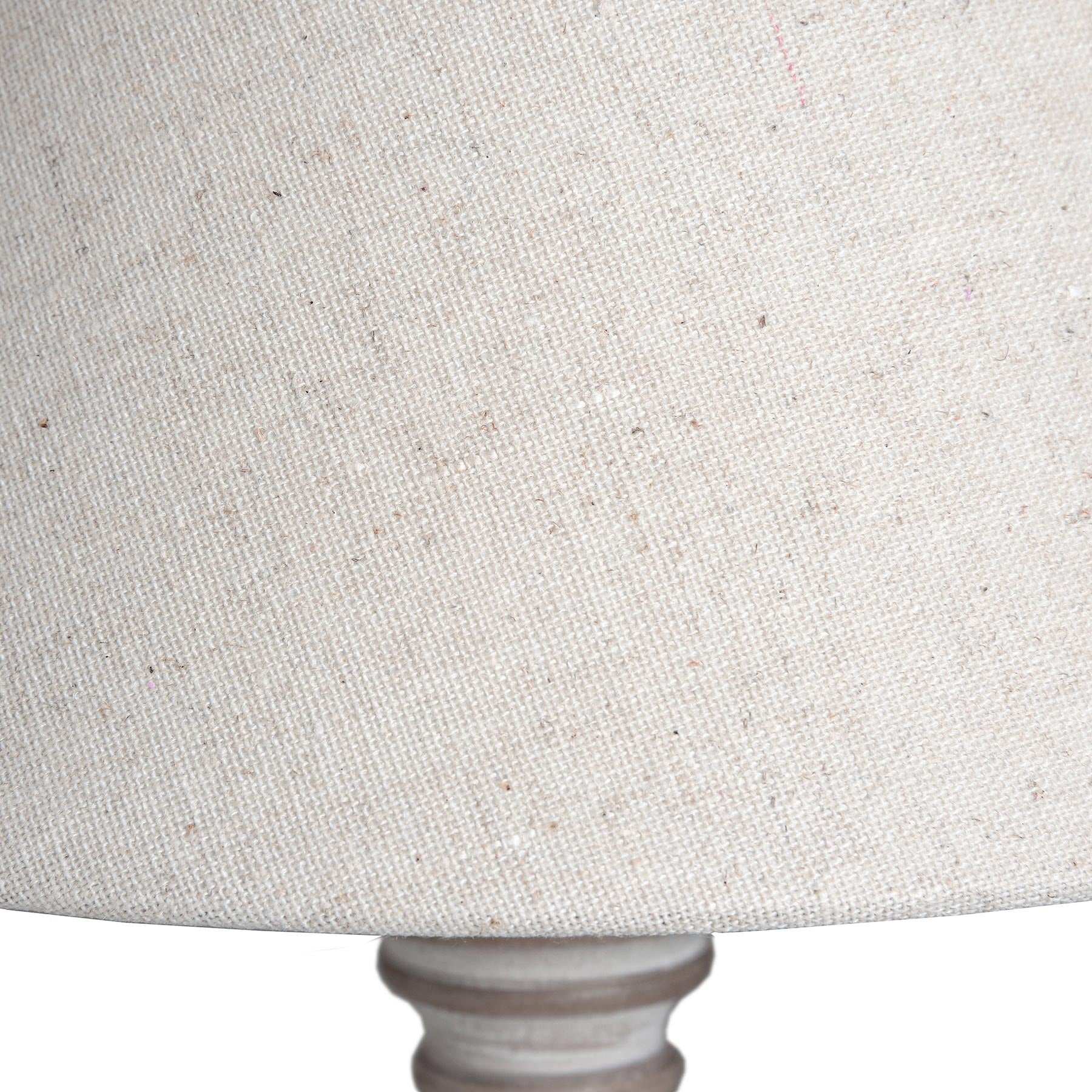Rustic Elegance Linen Shade Table Lamp