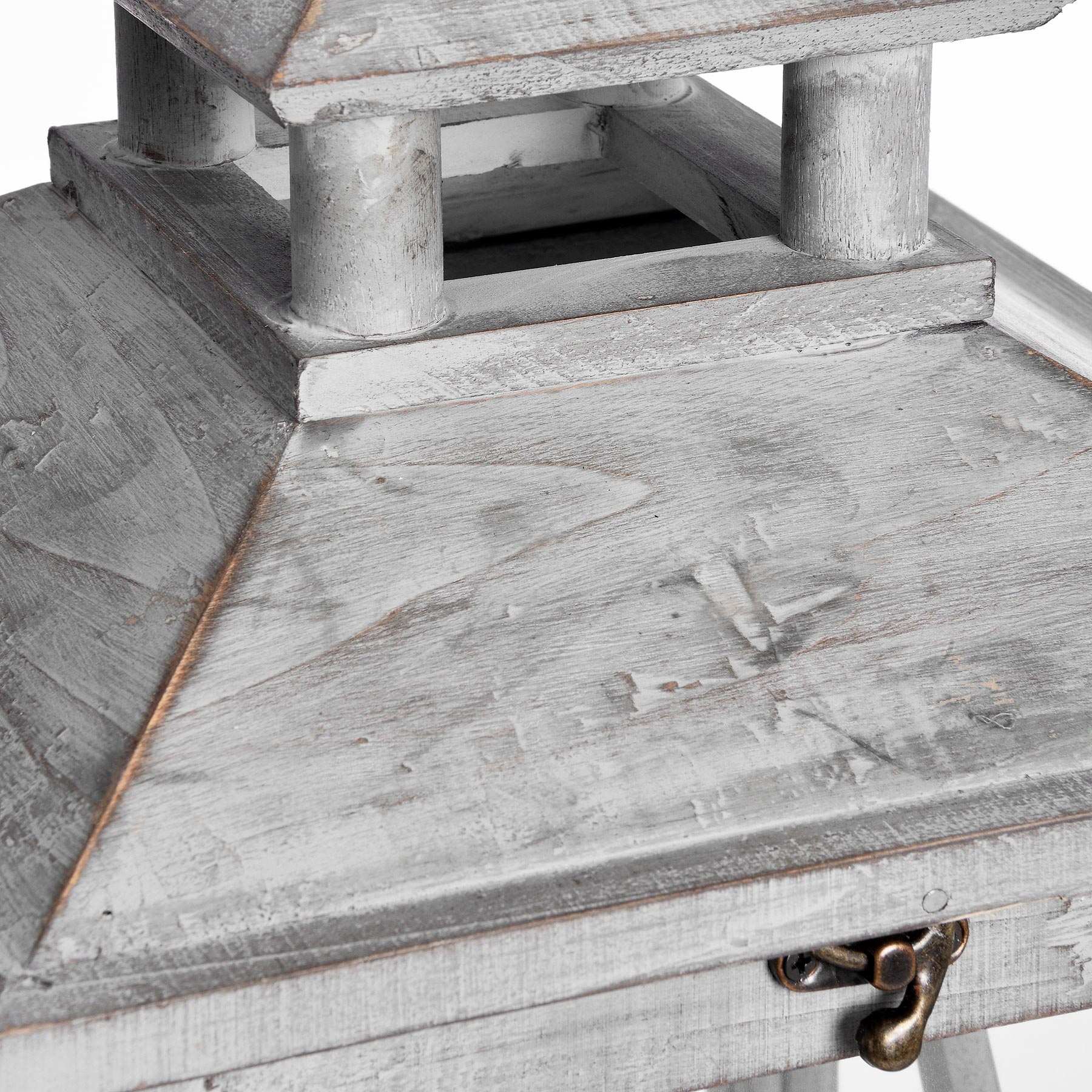 Set Of Three Wooden Lanterns Cross Section