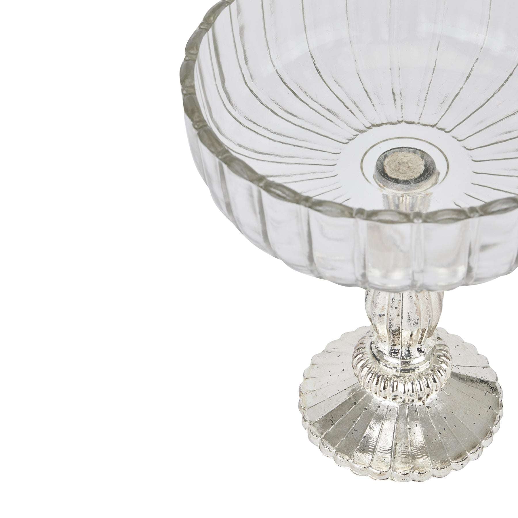 Fluted Glass Display Bowl