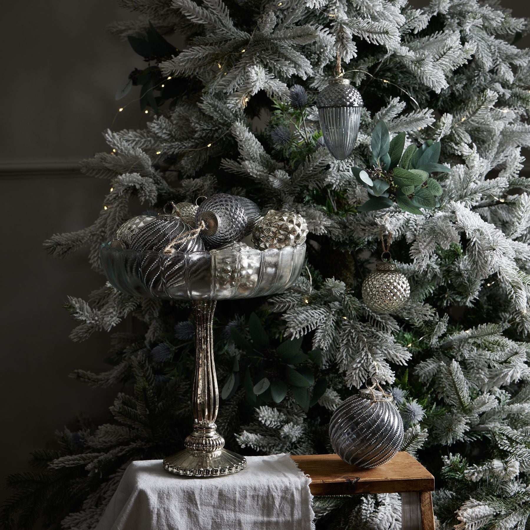 Fluted Glass Display Bowl