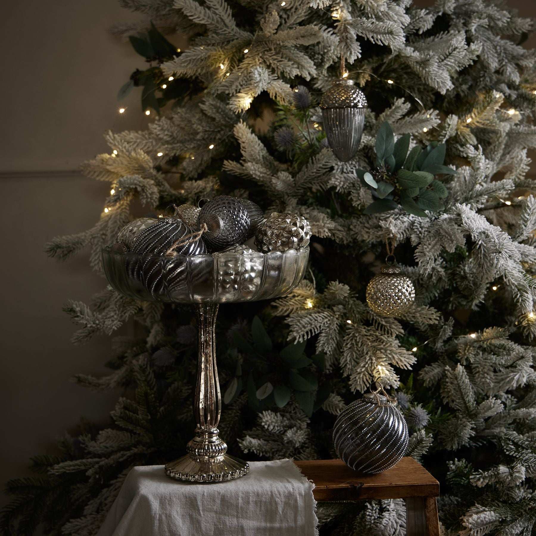 Fluted Glass Display Bowl