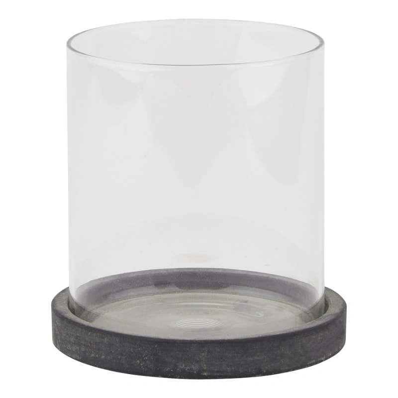 Amalfi Grey Small Hurricane Lantern
