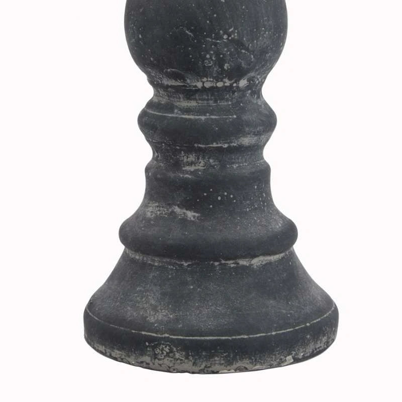 Amalfi Medium Grey Column Candle Holder