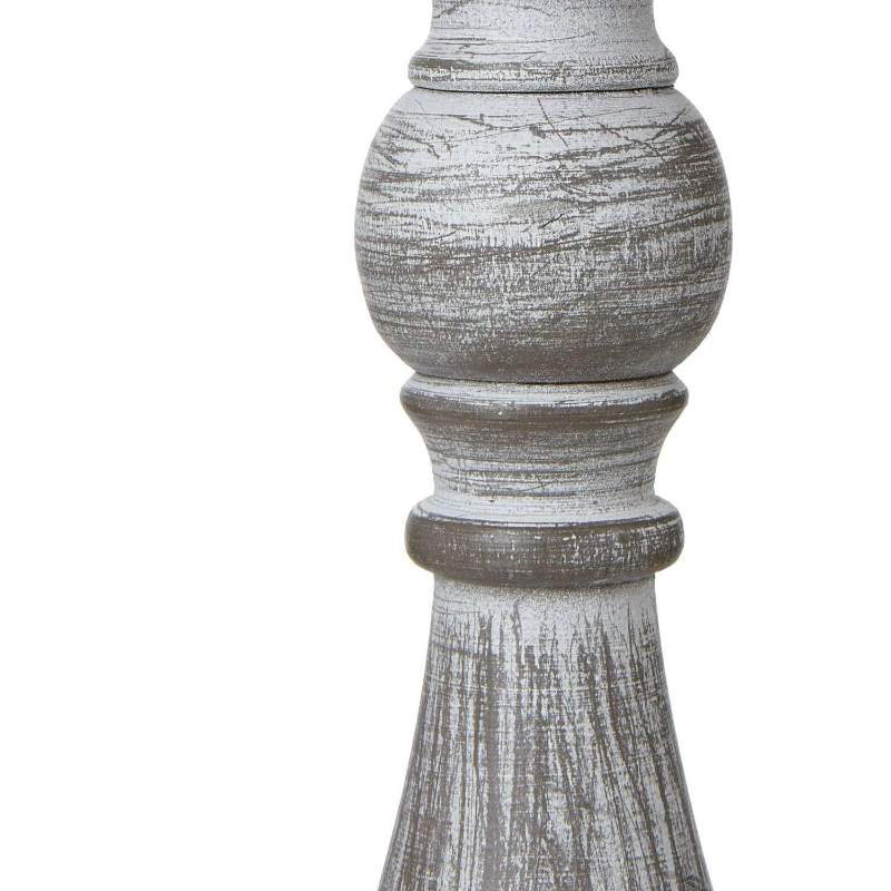 "Augusta vintage column table lamp with classic linen shade and antique-style base for elegant home lighting."