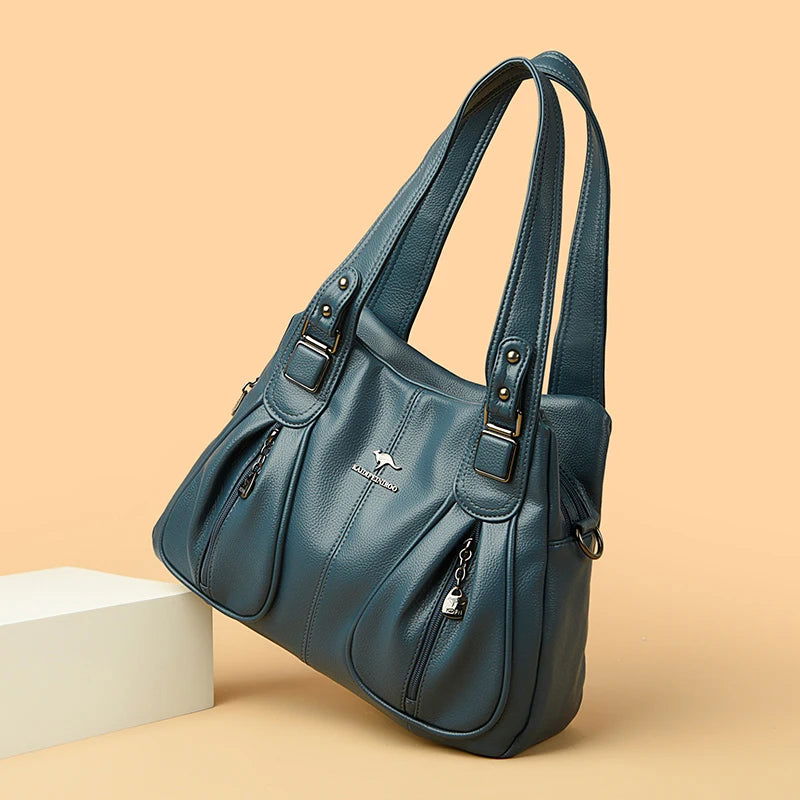 Elegant Leather Handbag -  - Harfiy