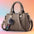 Embroidery Leather Handbag -  - Harfiy