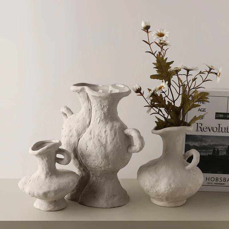 Erik Handcrafted Ceramic Vase Nordic-Inspired Home Decor By Harfiy