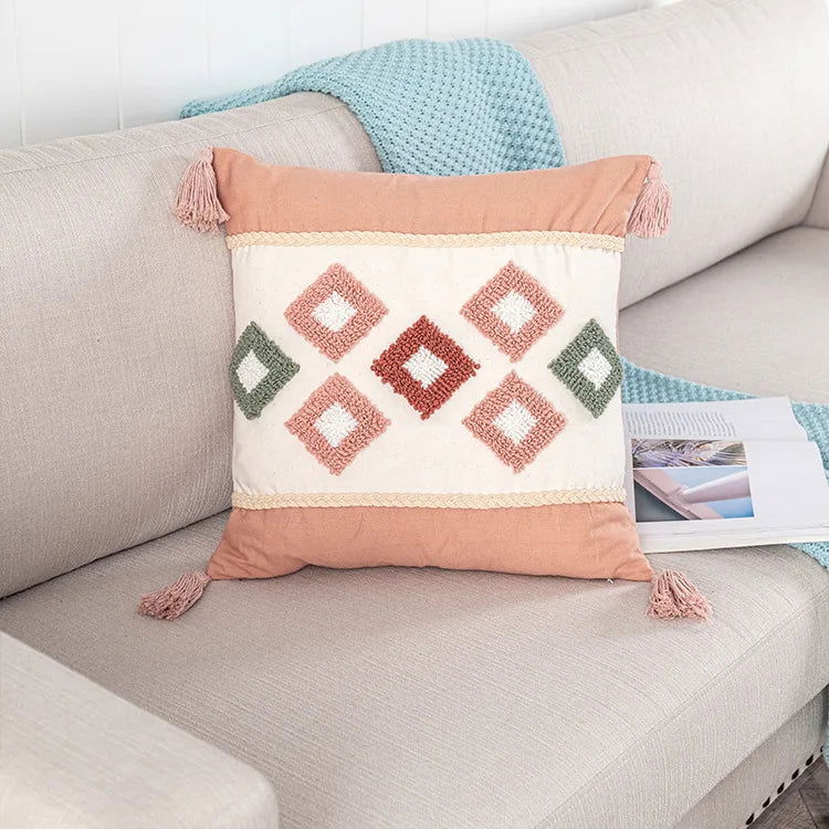 Geometric Moroccan Cushion Cover -  - Harfiy