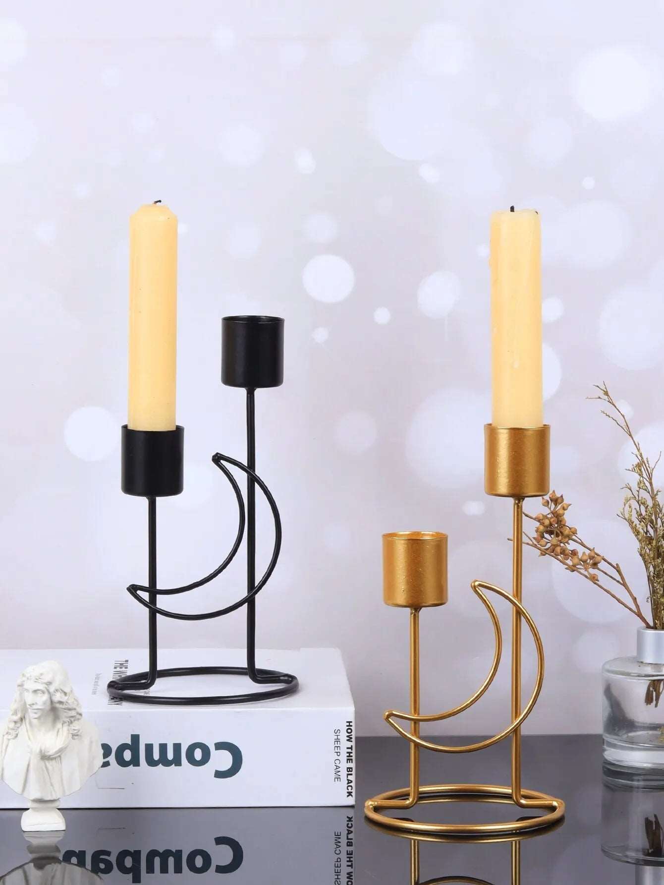 Gold Candlestick Holder -  - Harfiy