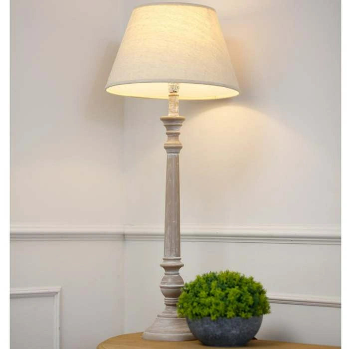 Leptis Magna Table Lamp With Line Shade