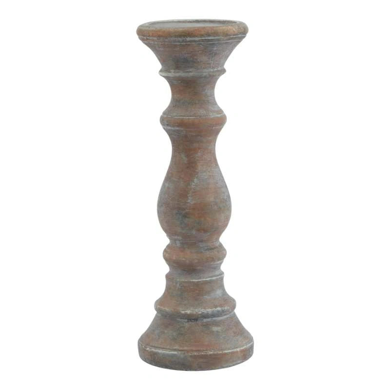 Siena Brown  Column Candle Holder Medium