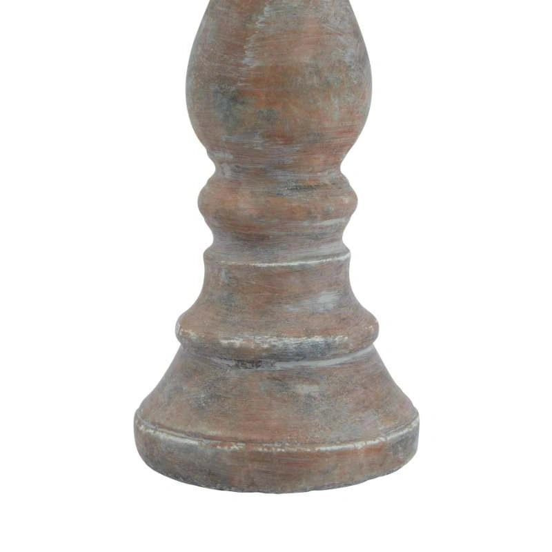 Siena Brown  Column Candle Holder Medium
