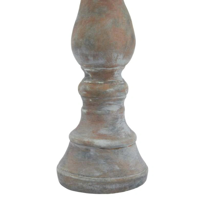 Siena Brown  Column Candle Holder Large