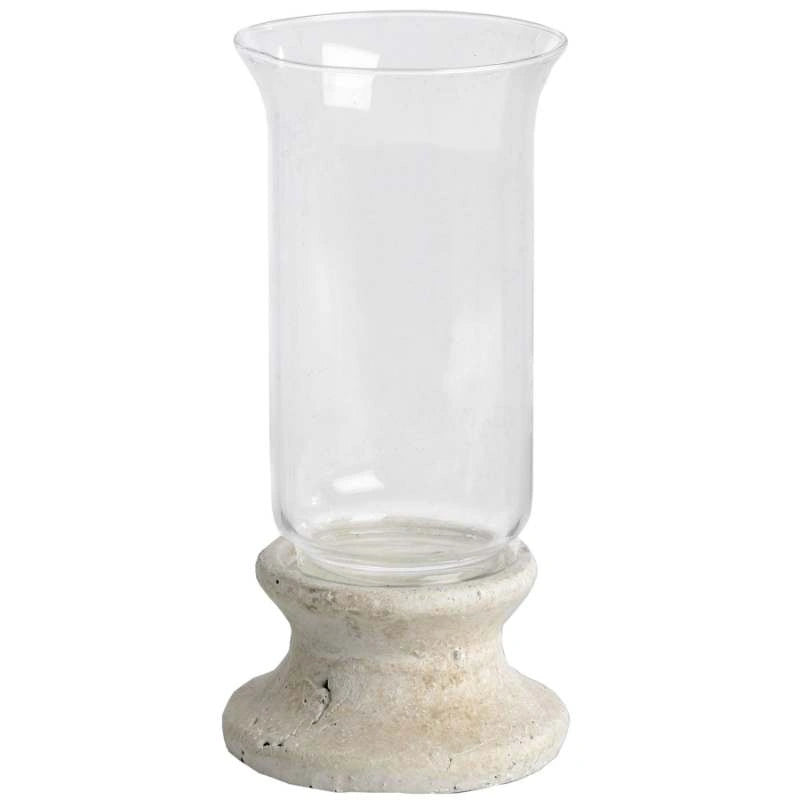 Stone Based Hurricane Lantern/Candle Holder