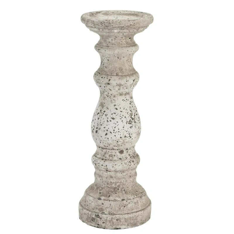 Stone Ceramic Column Candle Holder