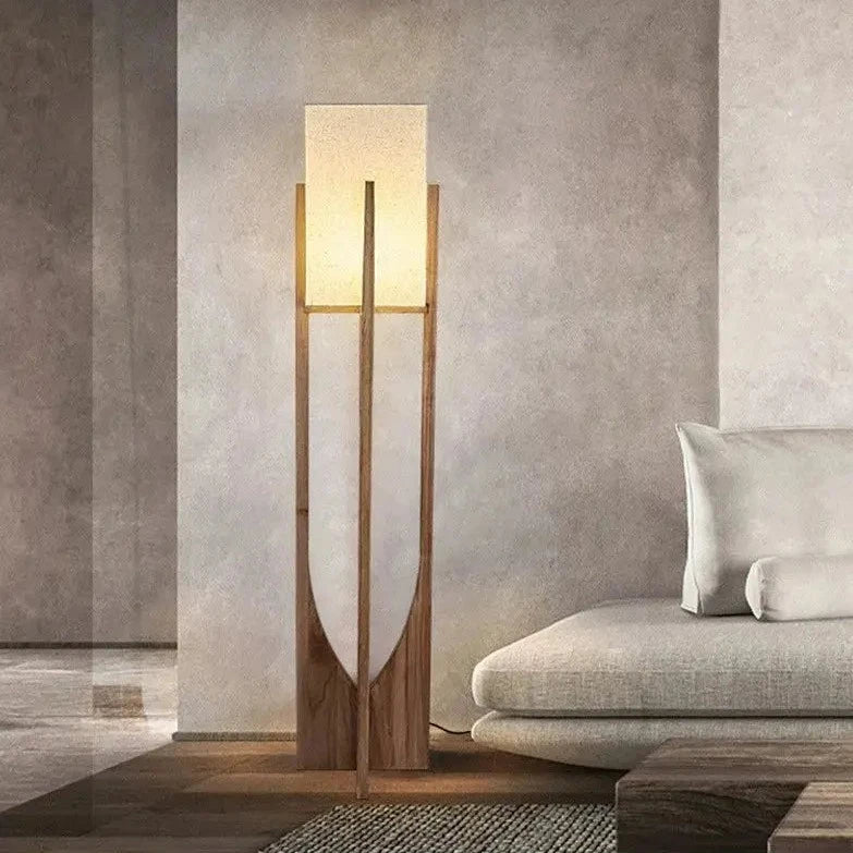 Sukini Bamboo Wood Floor Lamp | Handmade Design By Harfiy  Home Decor UK