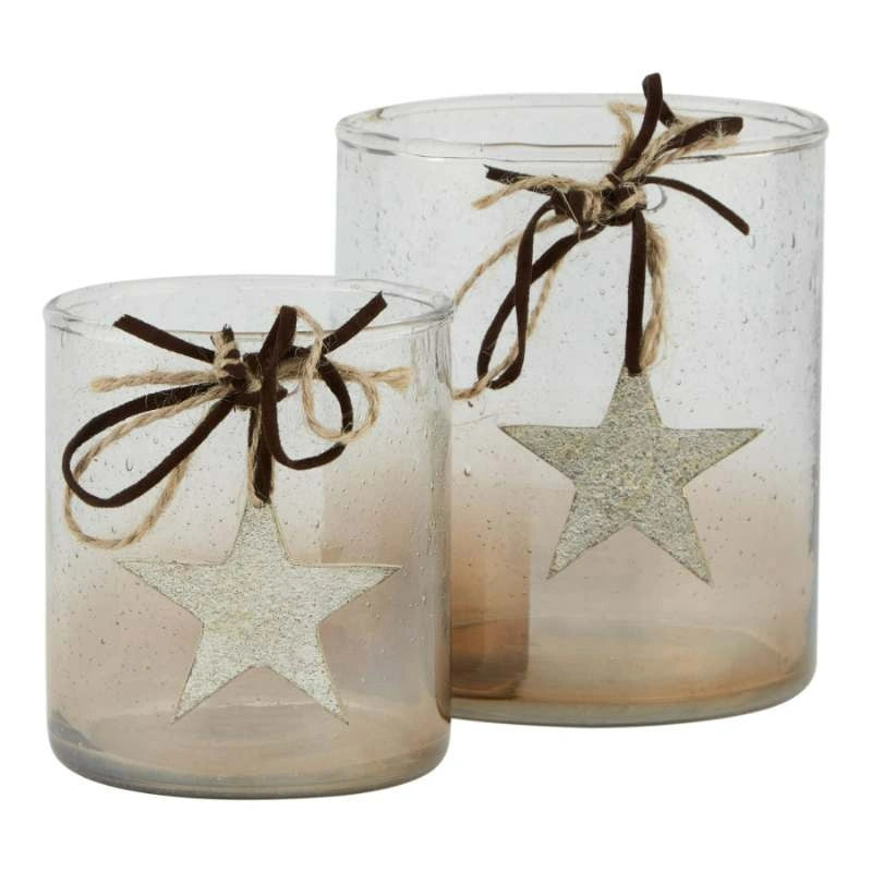 Large Candle Holder Votive With Star