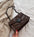 Rivet Chain Small Crossbody Bags For Women - Coffee - Hand bag